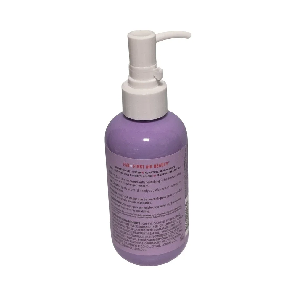 First Aid Beauty FAB After-Shower Nourishing Body Oil Tangerine 6oz Sensitive